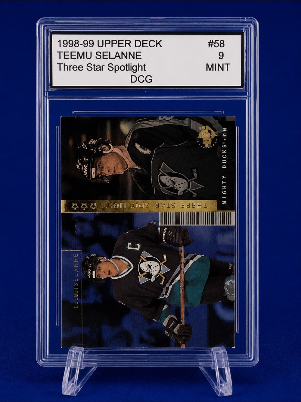 1998-99 Upper Deck Teemu Selanne Hockey Card - Anaheim Ducks